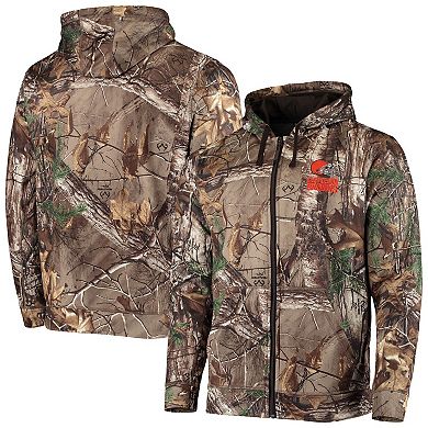 Men's Dunbrooke Realtree Camo Cleveland Browns Trophy Tech Fleece Full-Zip Hoodie