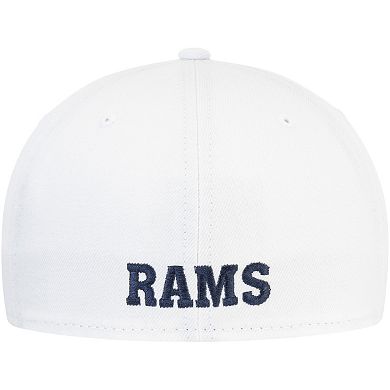 Men's New Era White Los Angeles Rams Historic Omaha 59FIFTY Fitted Hat