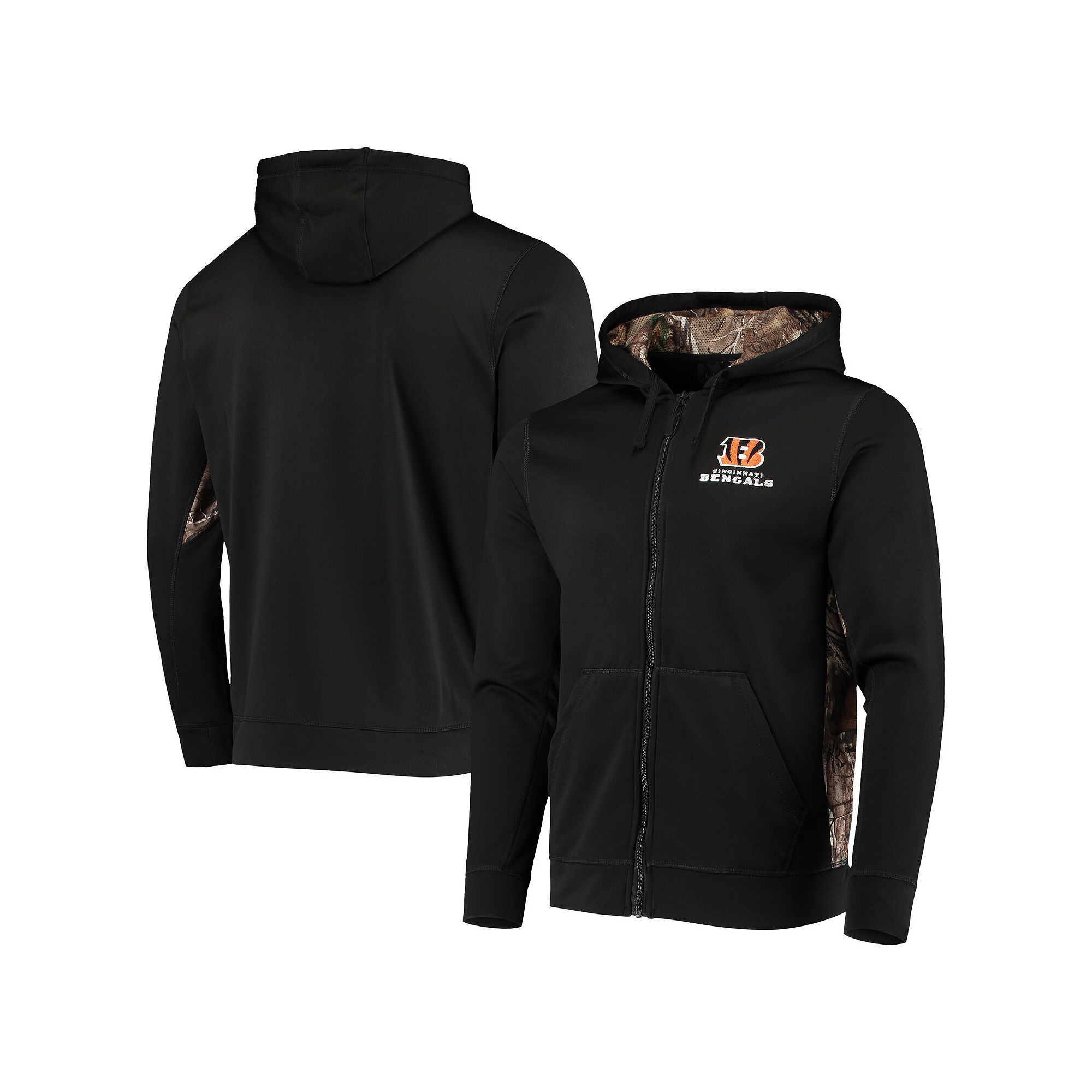Mens Dunbrooke Black/Realtree Camo Cincinnati Bengals Decoy Tech Fleece Fu