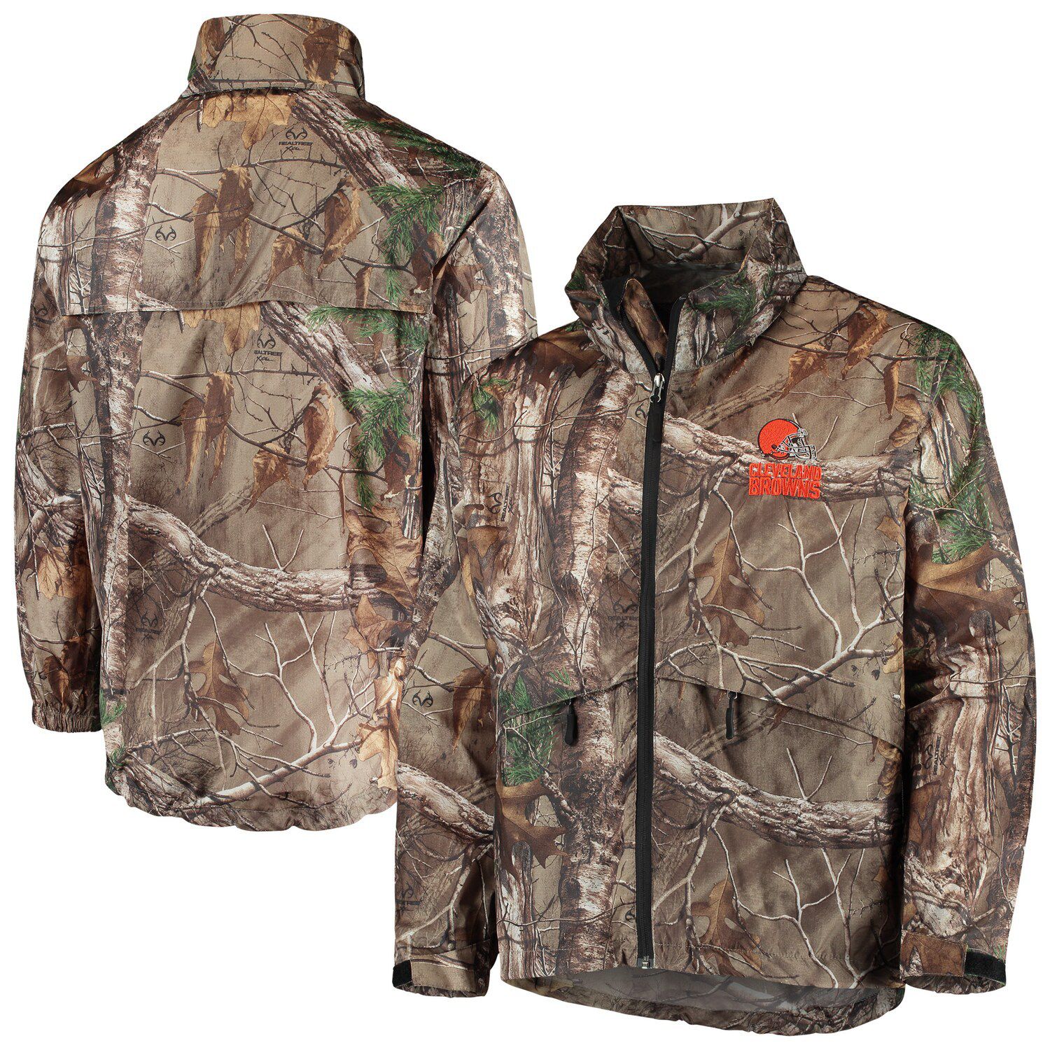 Dunbrooke Men's Dunbrooke Realtree Camo Minnesota Vikings Circle Sportsman  Waterproof Packable Full-Zip Jacket