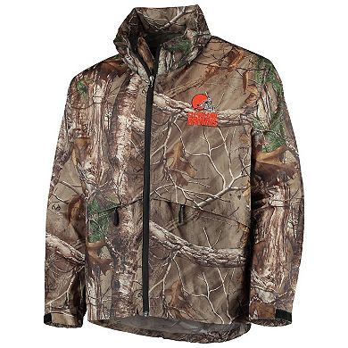 Men's Dunbrooke Realtree Camo Cleveland Browns Circle Sportsman Waterproof Packable Full-Zip Jacket