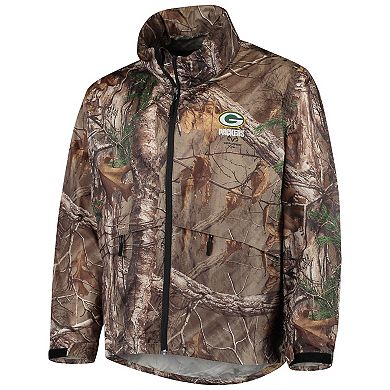 Men's Dunbrooke Realtree Camo Green Bay Packers Circle Sportsman Waterproof Packable Full-Zip Jacket