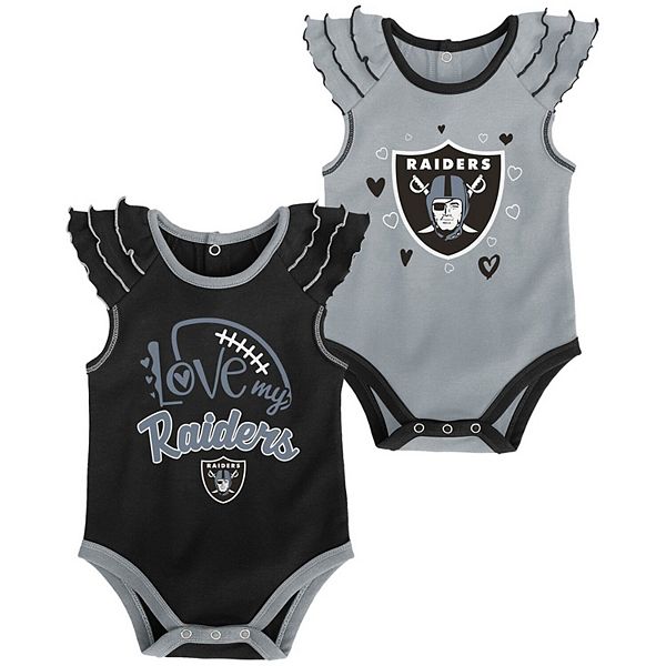 Cutest Oakland Raiders Fan Infant Body suit Outfit 