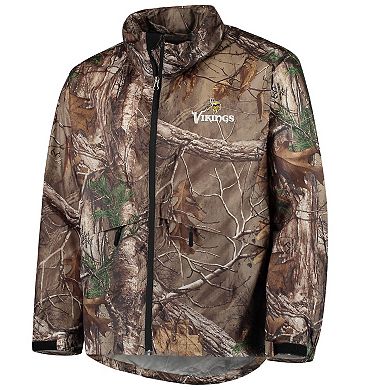 Men's Dunbrooke Realtree Camo Minnesota Vikings Circle Sportsman Waterproof Packable Full-Zip Jacket