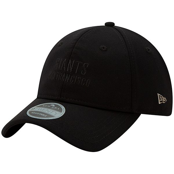 Men's New Era Black San Francisco Giants Suit 9TWENTY Adjustable Hat