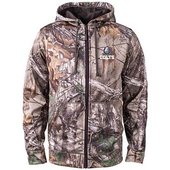 Men's Dunbrooke Realtree Camo Indianapolis Colts Trophy Tech Fleece Full-Zip Hoodie