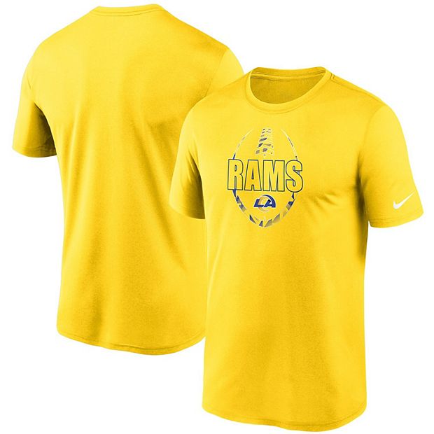 Nike Men's Los Angeles Rams Historic Long Sleeve Gold