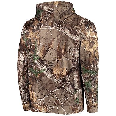 Men's Dunbrooke Realtree Camo Detroit Lions Circle Champion Tech Fleece Pullover Hoodie