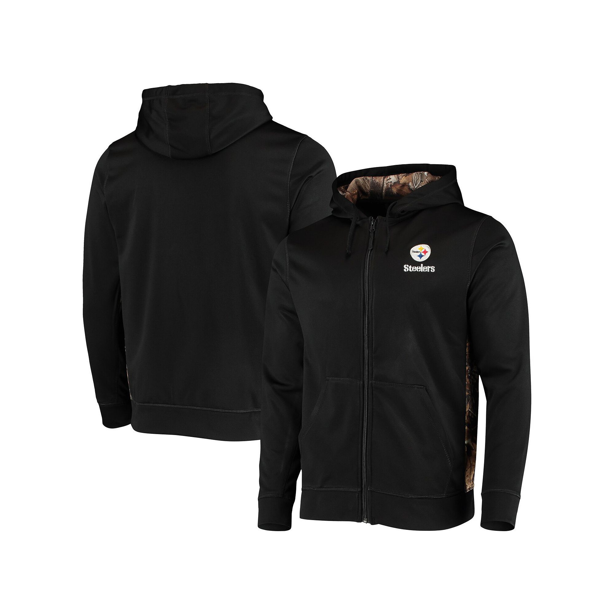 Mens Dunbrooke Black/Realtree Camo Pittsburgh Steelers Decoy Tech Fleece F