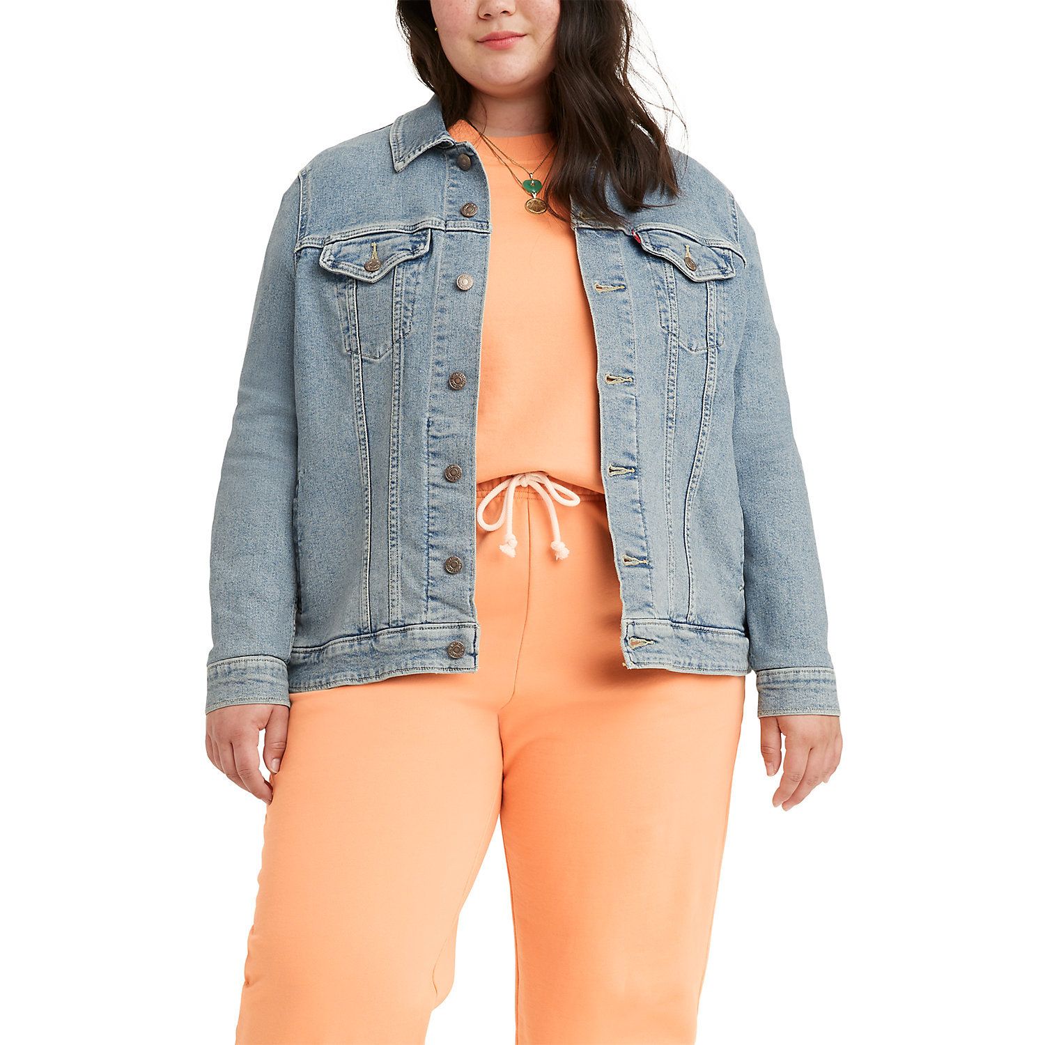 kohls plus size jean jackets