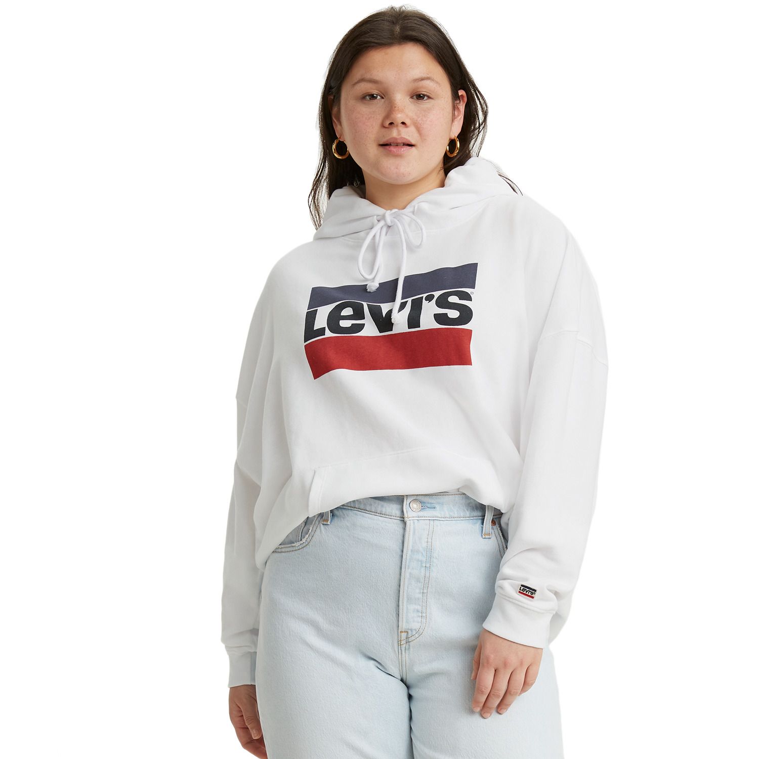 plus size white sweatshirt