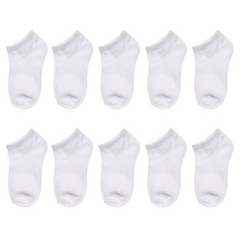 Girls SO® 10-pack Solid Low-Cut Socks