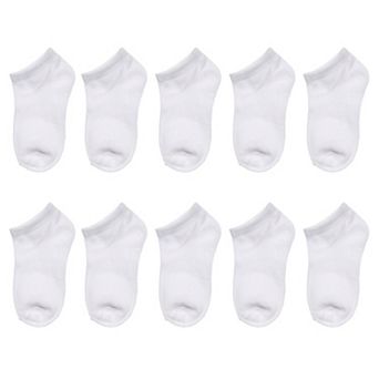 Girls SO® 10-pack Solid Low-Cut Socks