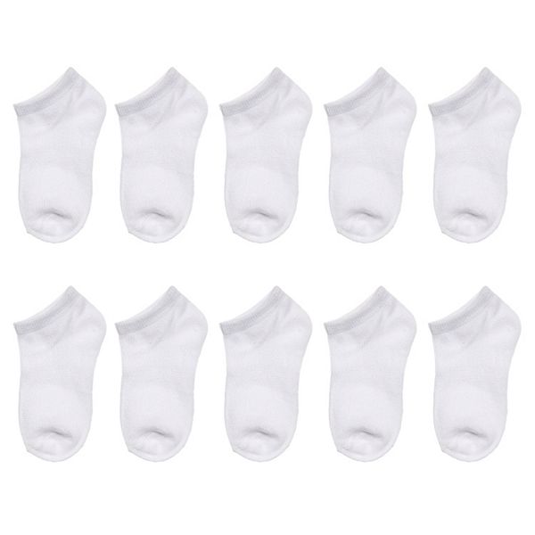 SO® Girls 10-pack Solid Low-Cut Socks