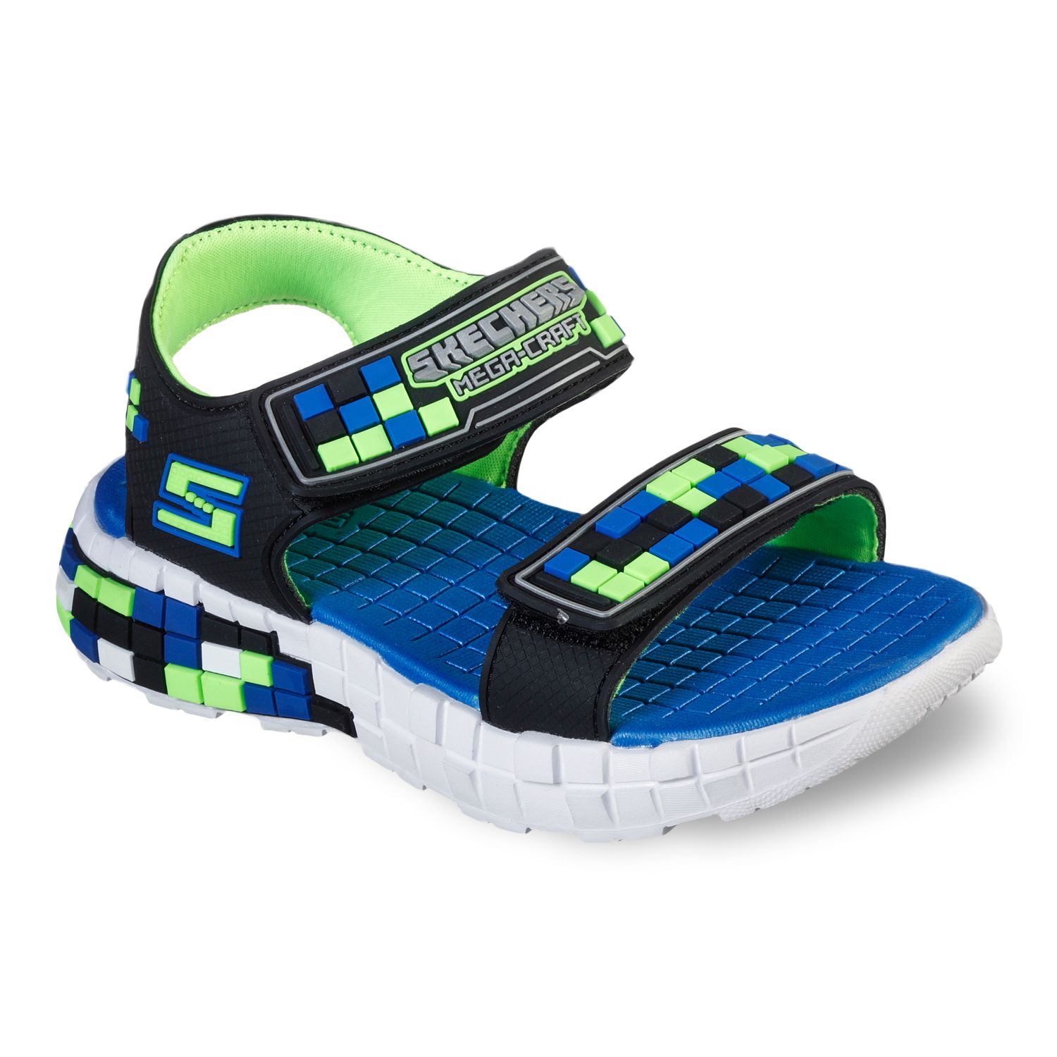 الذقن احتاج أسود skechers kids sandals 