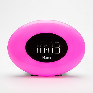 iHome iM30SC Color Changing Alarm Clock with FM Radio & USB Charging