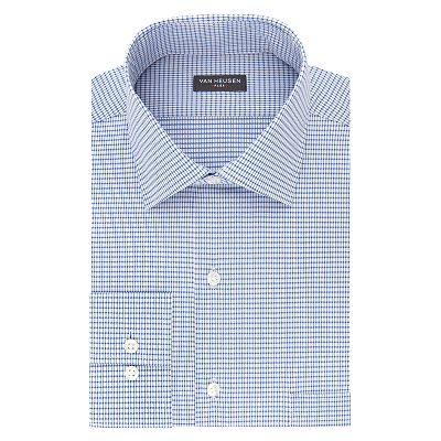green emerald velvet dress Van Heusen Men's Flex Collar Classic-Fit Plaid Dress Shirt (15 1/2