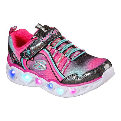 Skechers S Lights Heart Lights Rainbow Lux Girls Light Up Shoes