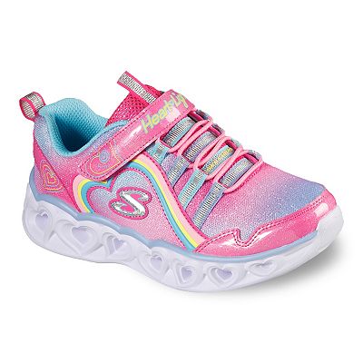 Skechers S Lights Heart Lights Rainbow Lux Girls Light Up Shoes