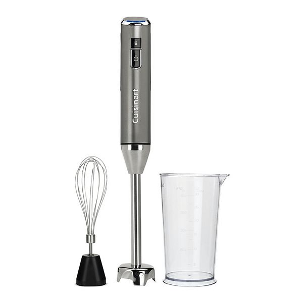 Cuisinart Evolution X Single Speed Gray Stainless Steel Cordless Immersion  Blender with Whisk and 3-Cup Beaker RHB-100 - The Home Depot