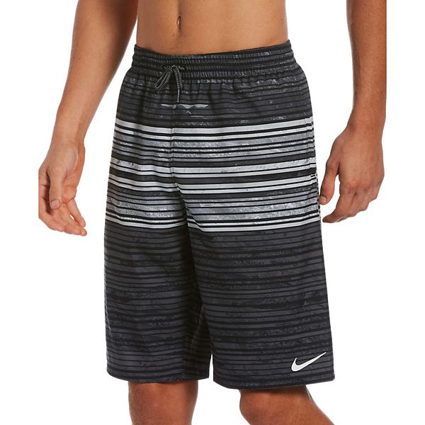 Men's Nike Swim Oxidized Striped 11-inch Volley Shorts