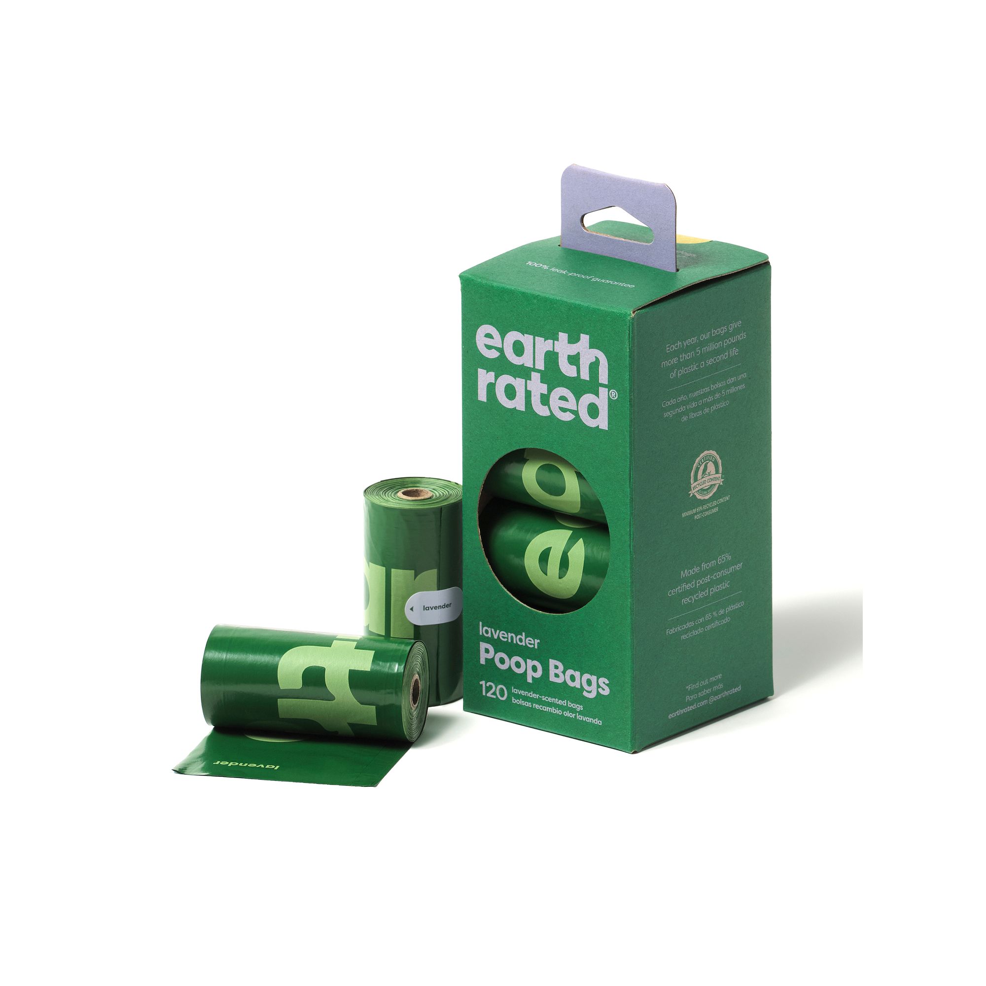 Earth Rated® 120 Bags on 8 Refill Rolls - Lavender, Multi