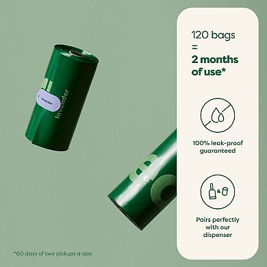 Earth Rated 120 Bags on 8 Refill Rolls - Lavender