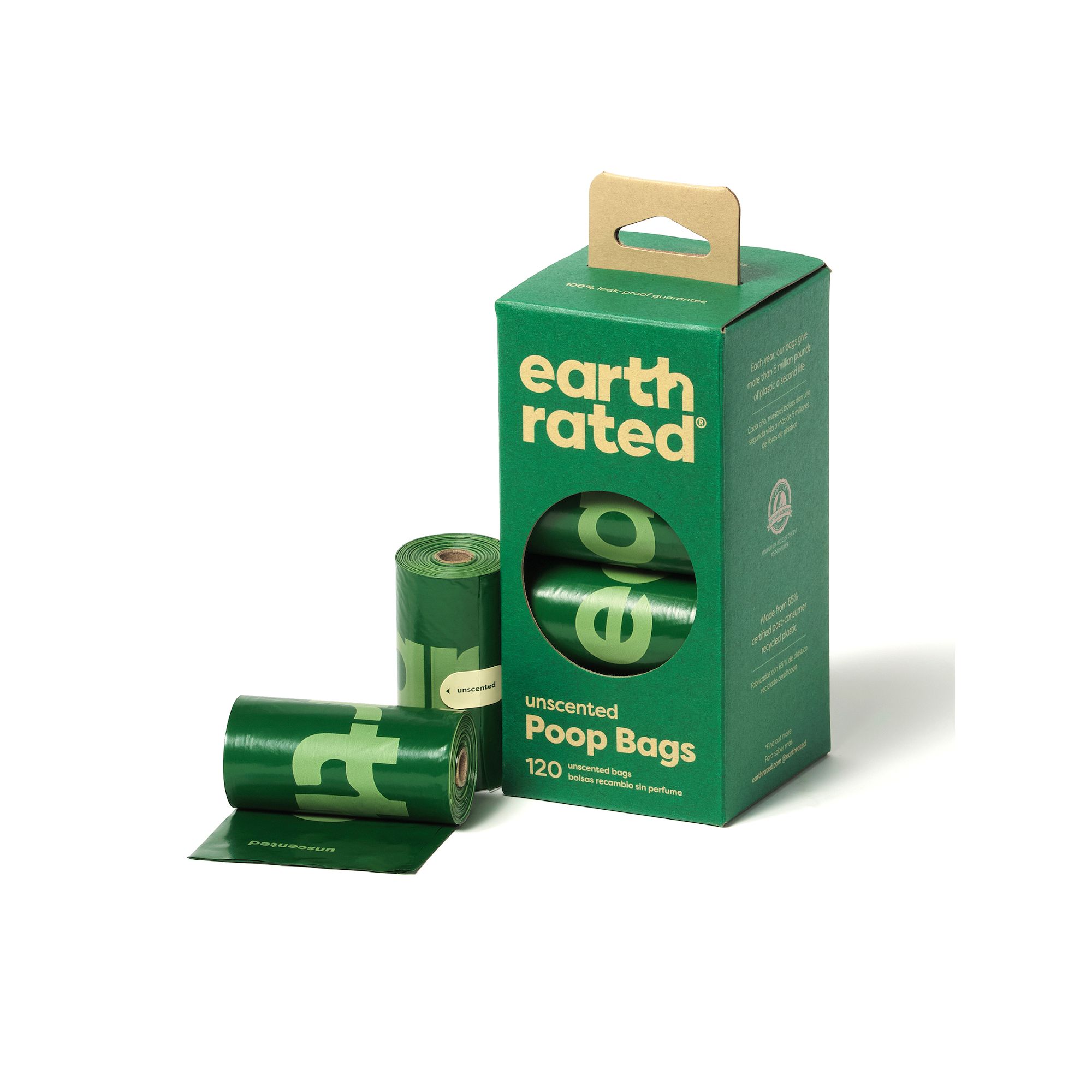Earth Rated® 120 Bags on 8 Refill Rolls - Unscented, Multi