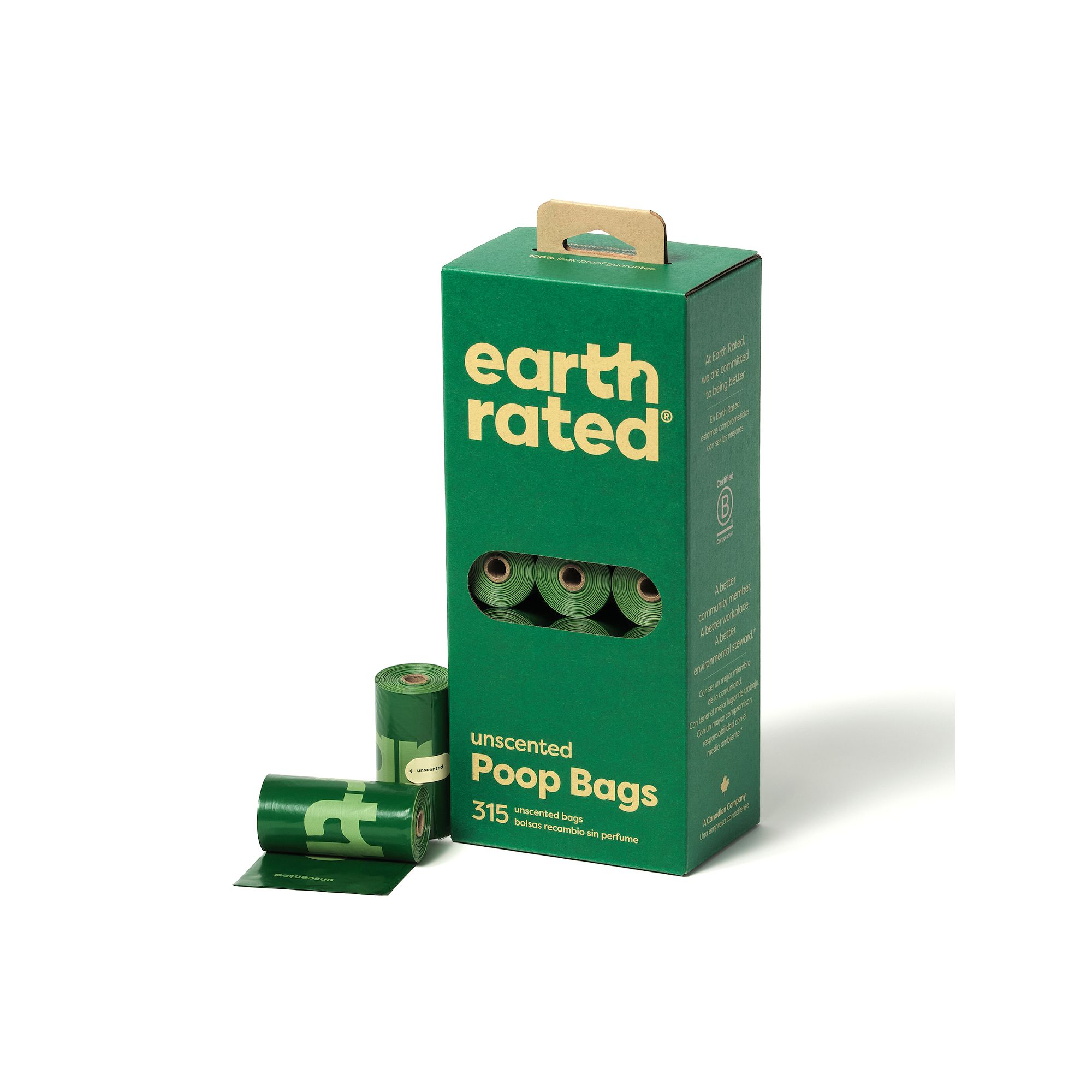 Earth Rated® 315 Bags on 21 Refill Rolls - Unscented, Multi