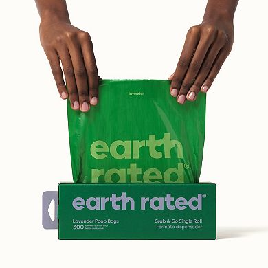 Earth Rated 300 Bags on a Large Single Roll - Lavender