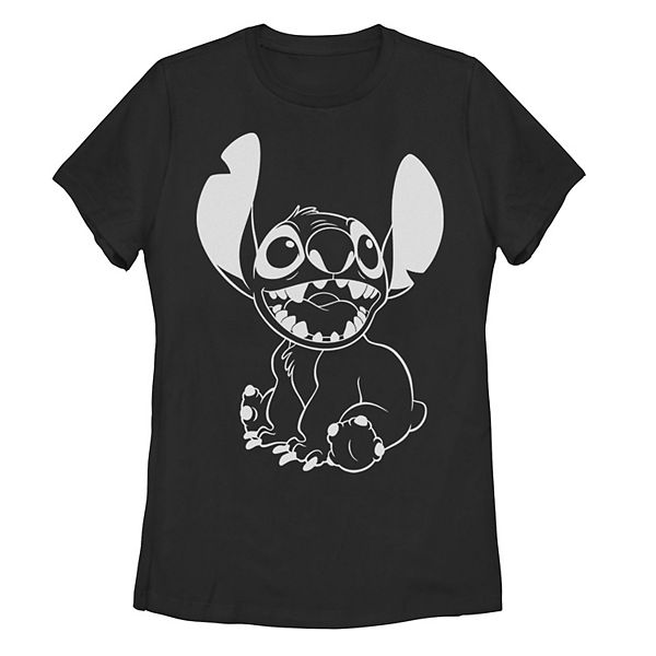 Disneys Lilo And Stitch Juniors Happy Stitch Graphic Tee