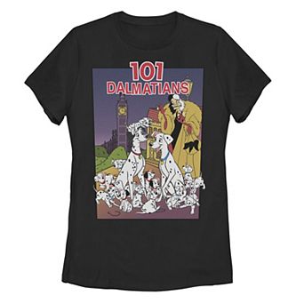 Disney's 101 Dalmatians Group Shot VHS Cover Juniors' Graphic Tee