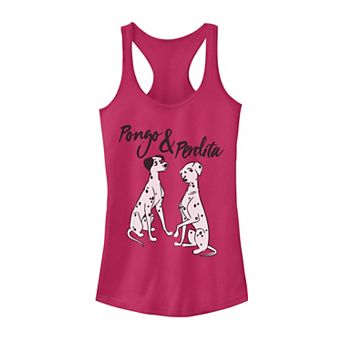 Juniors' 101 Dalmatians Pongo Perdita Animal Graphic Tank Top
