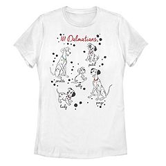  Disney 101 Dalmatians Patch Left Chest T-Shirt : Clothing,  Shoes & Jewelry