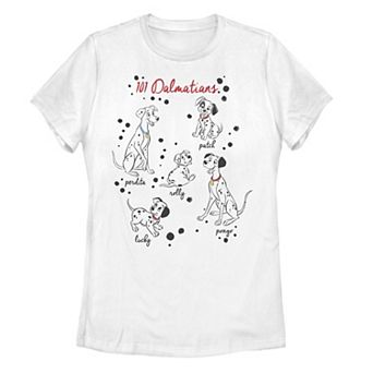 Disney's 101 Dalmatians Puppy Names Juniors' Graphic Tee