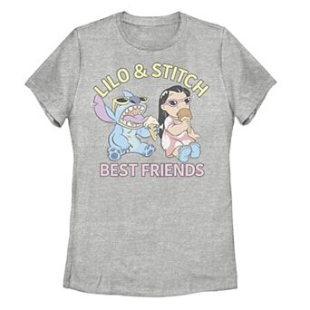 Juniors' Disney's Lilo & Stitch Best Friends Ice Cream Graphic Tee