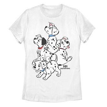 Disney's 101 Dalmatians Group Shot Puppies Juniors' Graphic Tee