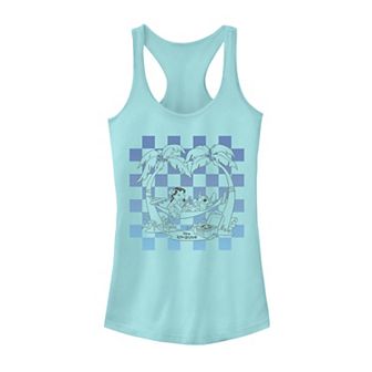 Juniors' Disney's Lilo & Stitch Group Surf Graphic Tank Top