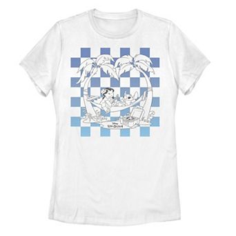 Juniors' Disney's Lilo & Stitch Group Surf Graphic Tee