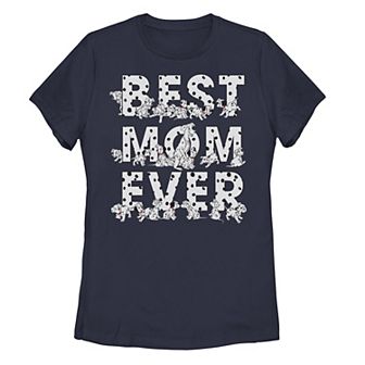 Juniors' Disney 101 Dalmatians Best Mom Ever Graphic Tee