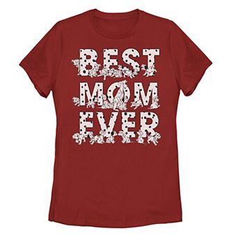 Juniors' Disney 101 Dalmatians Best Mom Ever Graphic Tee