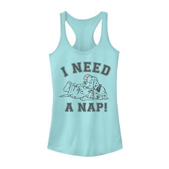 Disney's 101 Dalmatians Cruella De Vil Juniors' Sleeping Puppies I Need A Nap Graphic Tank Top