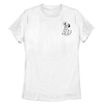 Disney's 101 Dalmatians Patch Left Chest Juniors' Graphic Tee