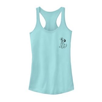 Disney's 101 Dalmatians Patch Juniors' Left Chest Graphic Tank Top
