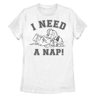 Disney's 101 Dalmatians Sleeping Puppies I Need A Nap Juniors' Graphic Tee