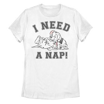 Disney's 101 Dalmatians Sleeping Puppies I Need A Nap Juniors' Graphic Tee