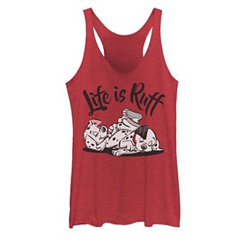 Disney's 101 Dalmatians Juniors' Sleeping Puppies Life Is Ruff Graphic Tank Top
