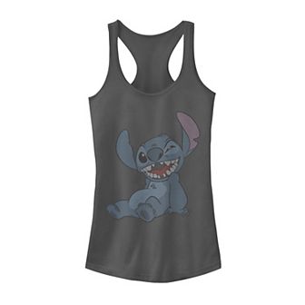 Juniors' Disney's Lilo & Stitch Pop Art Comic Stitch Graphic Tank Top