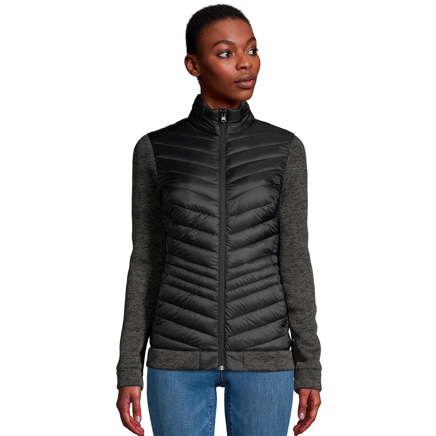 Image for Lands' End Petite Down Ultralight Packable Sweater Fleece Jacket at Kohl's.