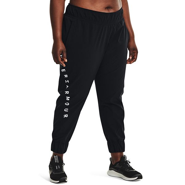 Plus Size Under Armour Woven Branded Pants
